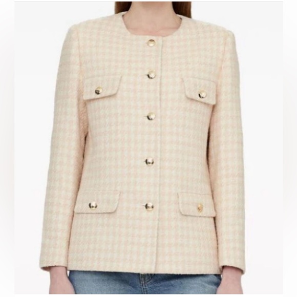 New -ANINE BING
Janet houndstooth tweed jacket - Picture 5 of 16